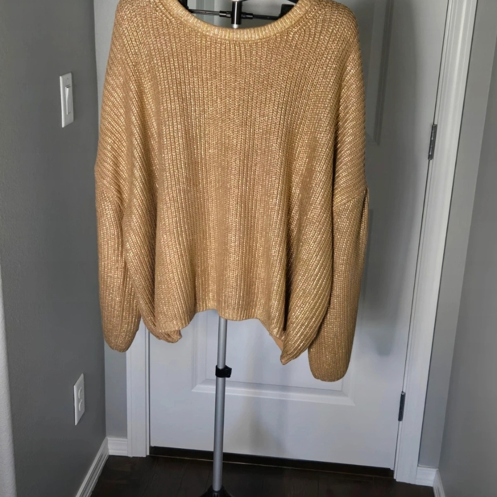 Kika Vargas Gold Women's Sweater